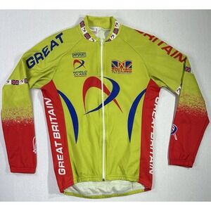 Great Britain Cycling Jersey Long Sleeve Team IMP Sport World Class M